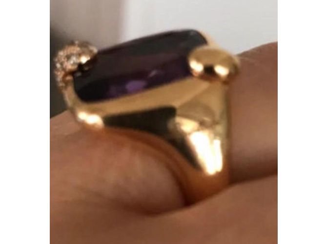Anello Pomellato Ritratto oro rosa amethist e diamanti misura 53 D'oro - vista 7
