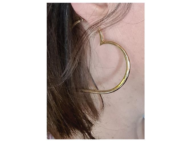 Orecchini Chanel in metallo dorato D'oro - vista 5