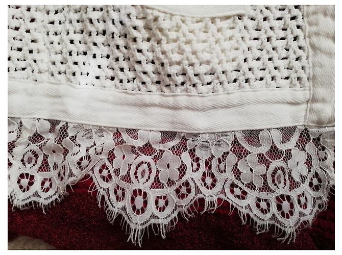 Cárdigan Twin Set blanco de algodón con apliques de rosas - vista 5
