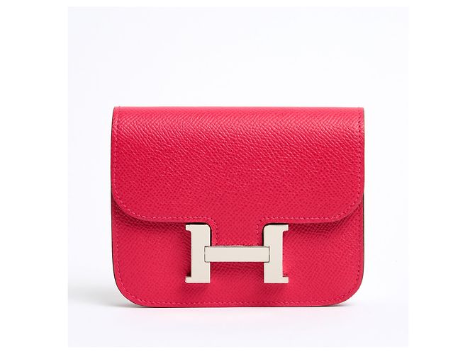 Hermès Pochette Constance Slim Epsom Mexico sulla cintura T80 new Rosa - vista 5