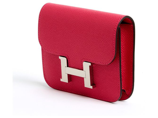 Hermès Pochette Constance Slim Epsom Mexico sulla cintura T80 new Rosa - vista 6