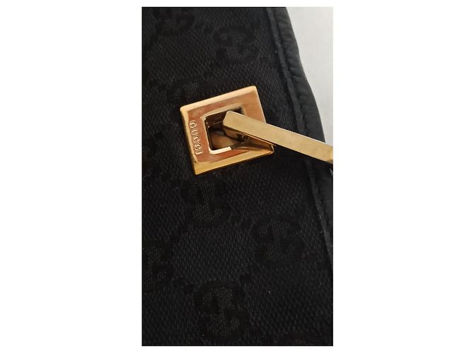 Ophidia Borsa tote Gucci monogramma GG nera in tela e pelle Nero - vista 10