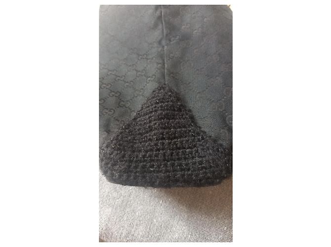 Ophidia Borsa tote Gucci monogramma GG nera in tela e pelle Nero - vista 5