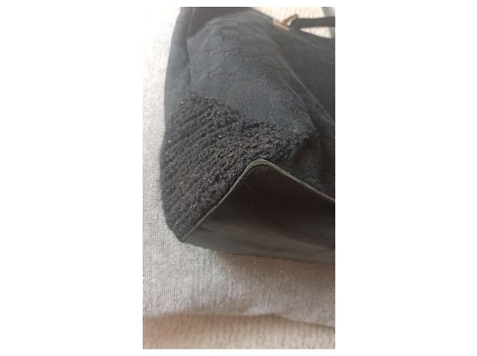 Ophidia Borsa tote Gucci monogramma GG nera in tela e pelle Nero - vista 6