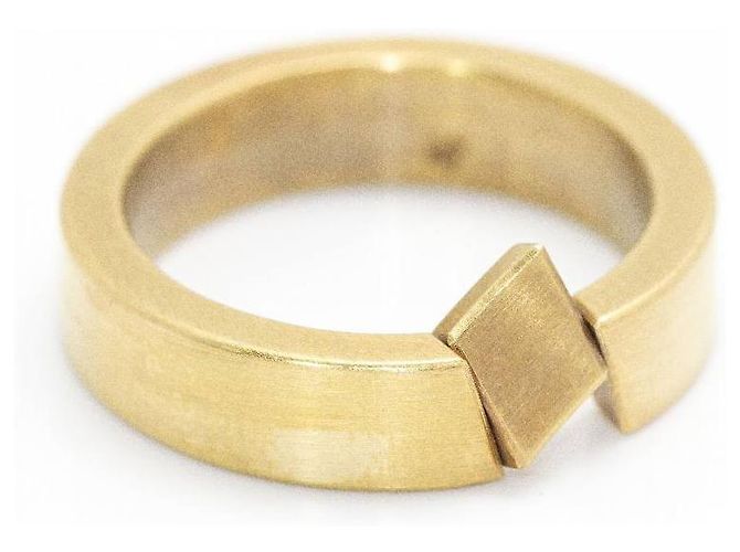 Autre Marque Anello REVERSE NIESSING in oro e diamanti. D'oro - vista 3