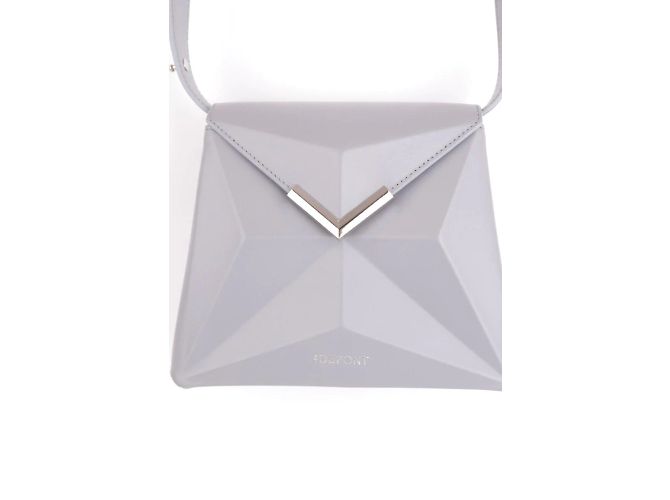 St Dupont Borsa a tracolla in pelle Grigio - vista 2