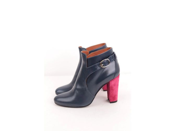 Michel Vivien Botas de cuero Azul - vista 3