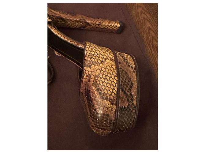 Gucci Parade Modell Python Absatzschuhe Gelb Schwarz Mehrfarben - Ansicht 9