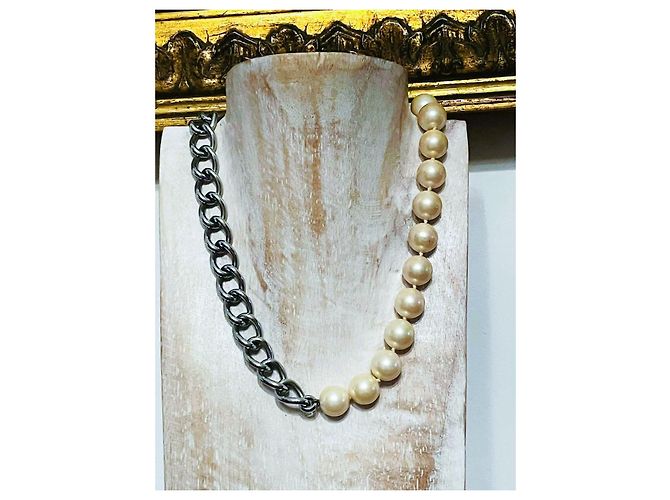 DOLCE & GABBANA DJ-Modell-Halskette aus Perlen und Stahl0303 - Ansicht 9