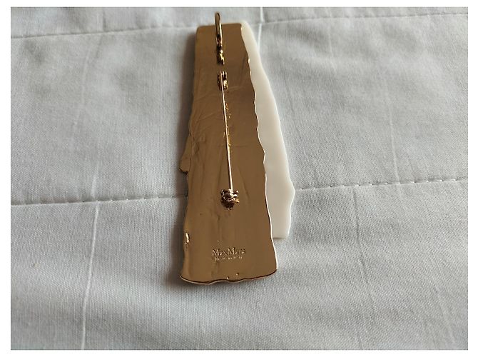 Max Mara Collana a catena con spilla-pendente D'oro - vista 8