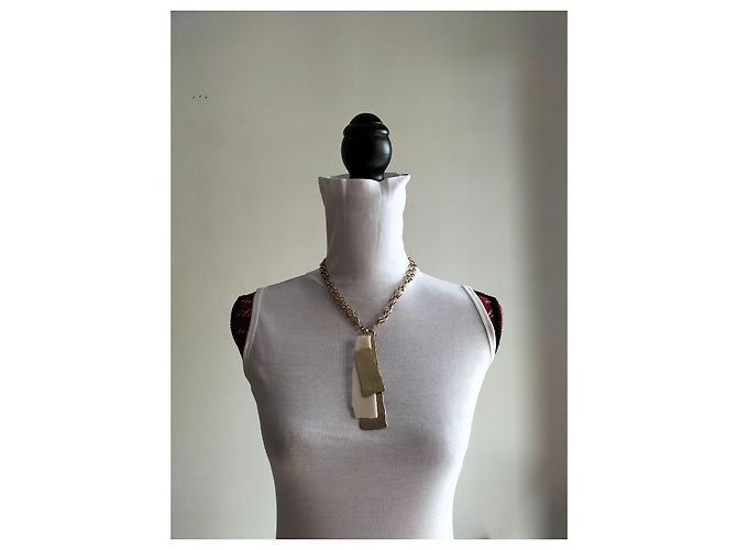 Max Mara Collana a catena con spilla-pendente D'oro - vista 9