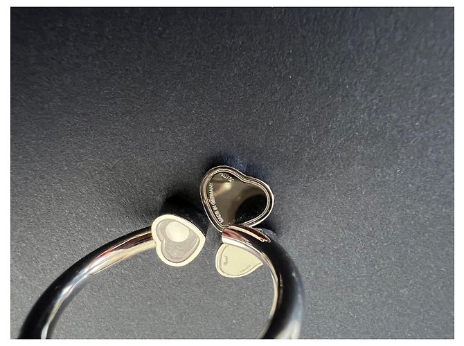 Anello Chopard Happy Hearts Diamonds Wings oro bianco e diamanti - vista 6