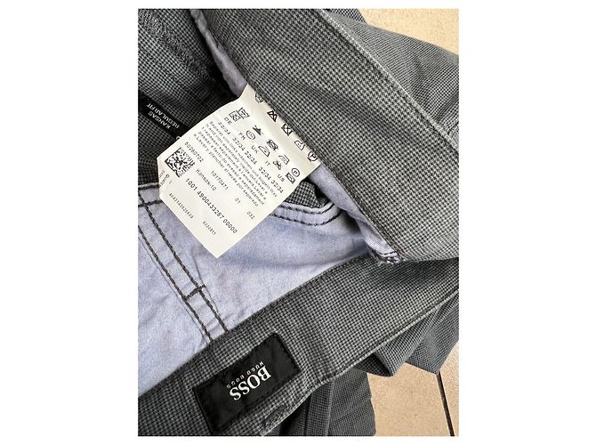 Pantaloni Hugo Boss Grigi in Cotone Grigio - vista 4