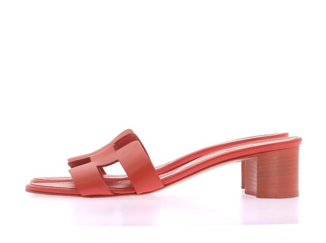 Hermès HERMES Pantoletten & Clogs T.EU 36.5 Leder Orange - Ansicht 4