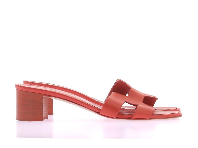Hermès HERMES Pantoletten & Clogs T.EU 36.5 Leder Orange - Ansicht 6