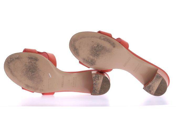 Hermès HERMES Pantoletten & Clogs T.EU 36.5 Leder Orange - Ansicht 7