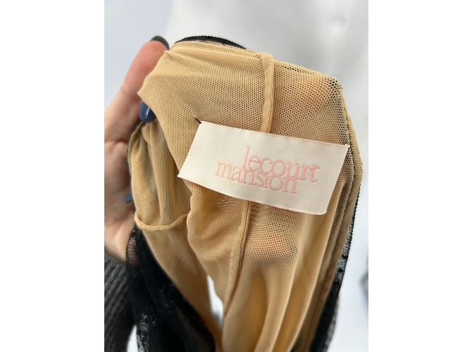 Autre Marque Nicht signiert / Unsignierte Kleider T.FR 38 Polyester Schwarz - Ansicht 5