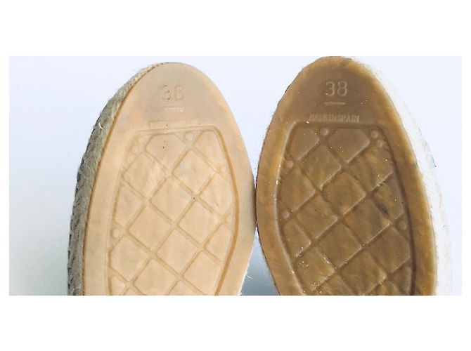 Mule Chanel in pelle blu con catena CC dorata - view 10