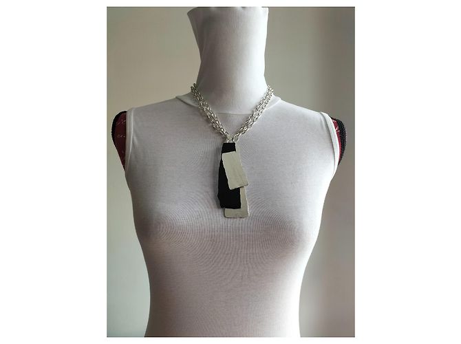 Collana a catena con pendente MAX MARA. Argento - vista 14