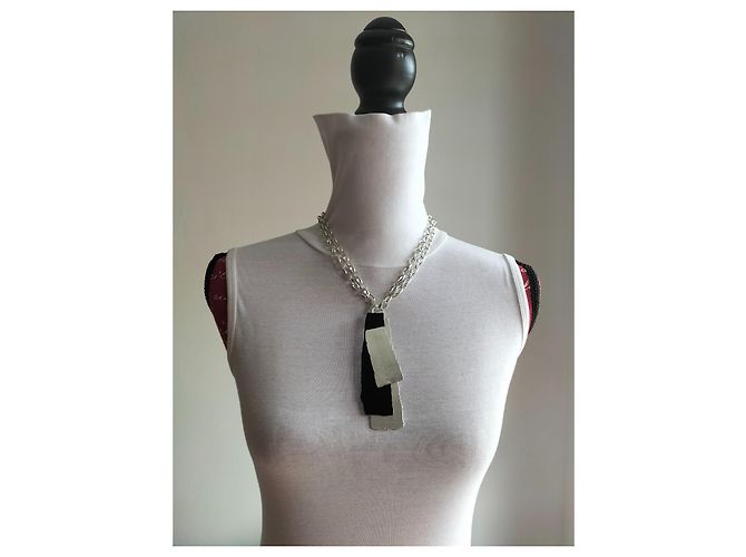 Collana a catena con pendente MAX MARA. Argento - vista 15