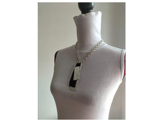 Collana a catena con pendente MAX MARA. Argento - vista 16