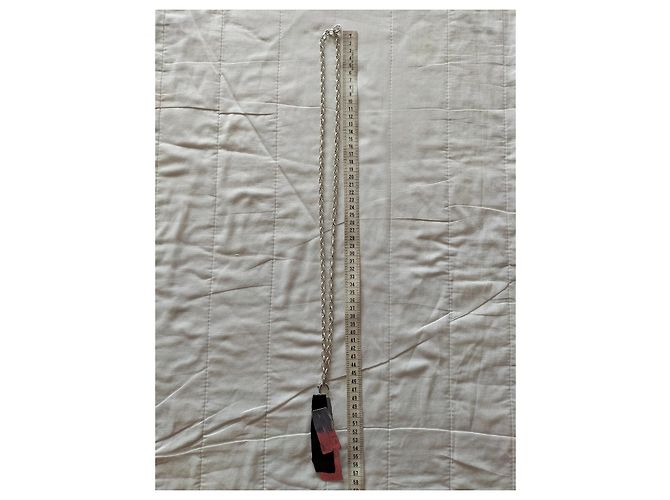 Collana a catena con pendente MAX MARA. Argento - vista 3