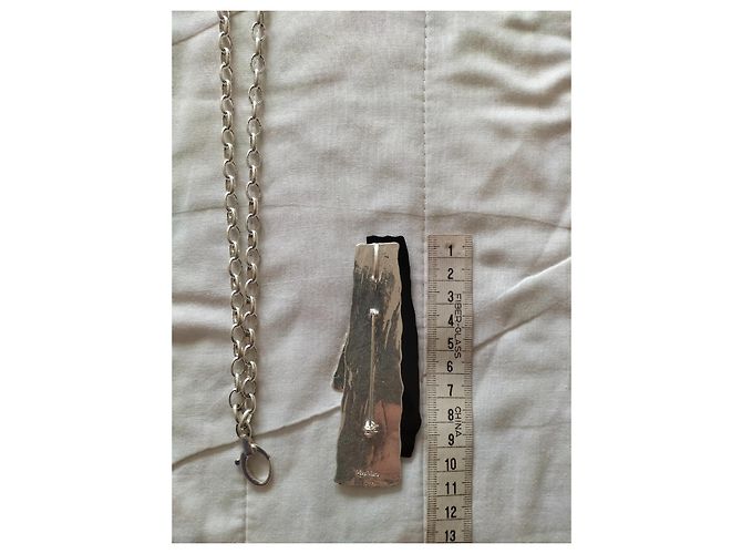 Collana a catena con pendente MAX MARA. Argento - vista 5