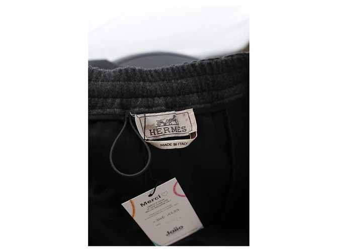 Hermès Woll-Sporthose Grau - Ansicht 5