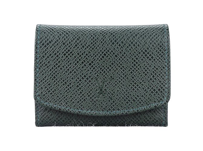 Astuccio per gemelli Louis Vuitton Taiga verde - vista 2