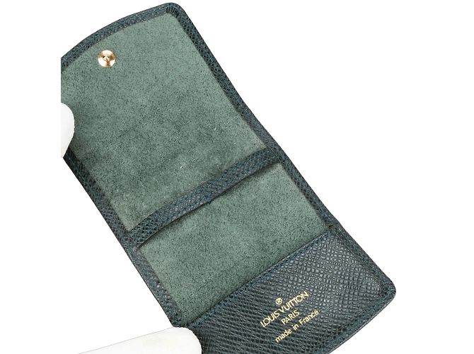 Astuccio per gemelli Louis Vuitton Taiga verde - vista 4