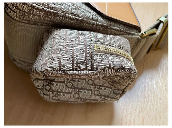 Borsa Dior Columbus Marrone Beige Tela Oblique e Pelle - vista 5