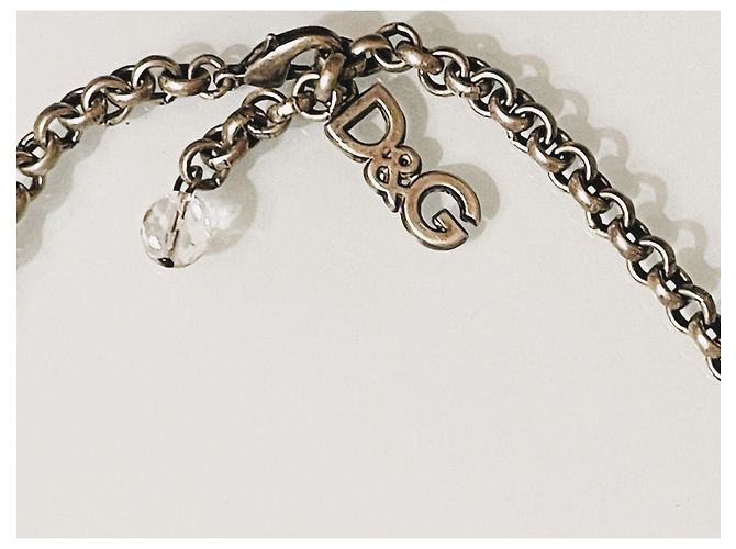 Rara parure vintage collana e orecchini DOLCE & GABBANA acciaio brunito con cammeo Argento - vista 5