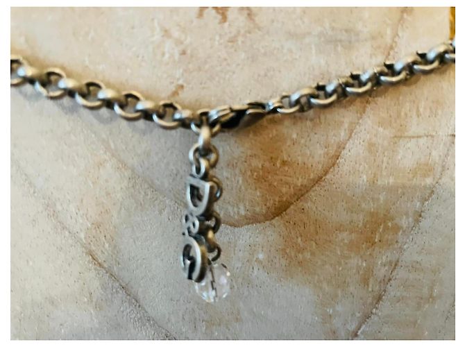 Collana vintage DOLCE & GABBANA in acciaio brunito con cammeo Argento - vista 4