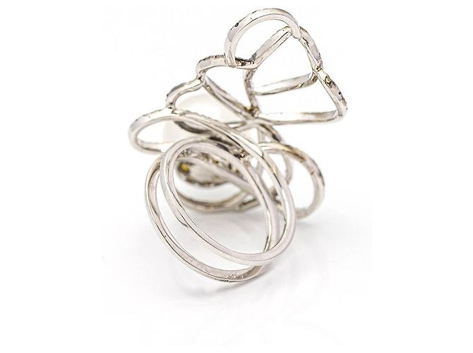 Autre Marque Anello SPIDER in Oro Bianco e Diamanti. - vista 3