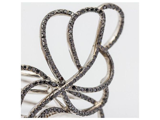 Autre Marque Anello SPIDER in Oro Bianco e Diamanti. - vista 4