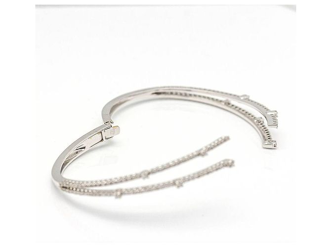 Autre Marque Bracciale RAY in Oro Bianco e Diamanti. Argento - vista 3