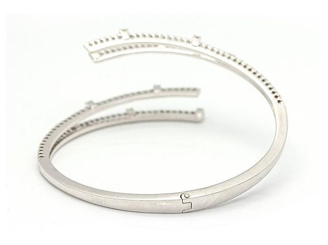 Autre Marque Bracciale RAY in Oro Bianco e Diamanti. Argento - vista 5