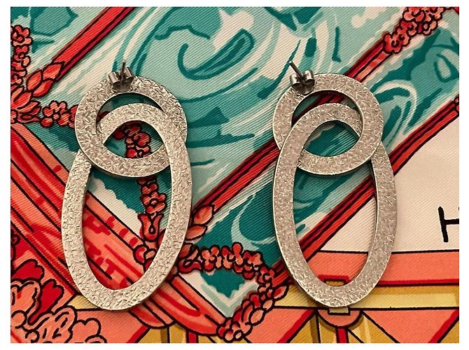 Raffinati orecchini DOLCE & GABBANA acciaio modello Wisp DJ0823 Argento - vista 2