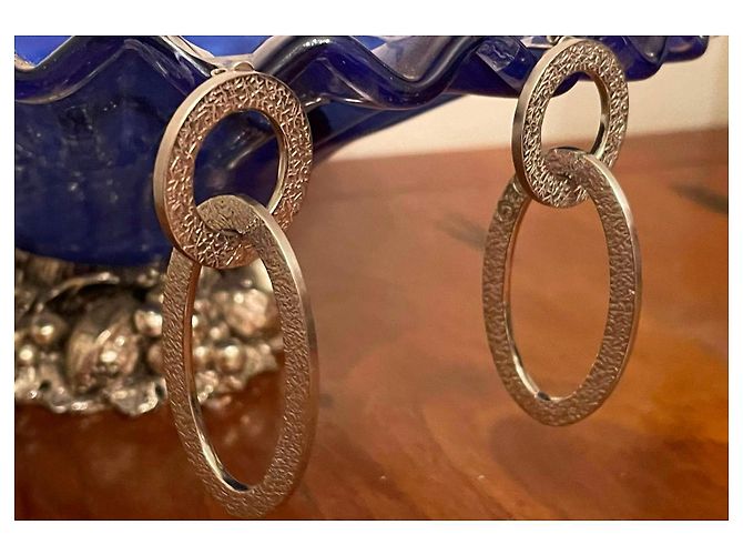 Raffinati orecchini DOLCE & GABBANA acciaio modello Wisp DJ0823 Argento - vista 5