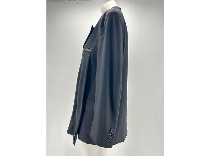 Autre Marque Non Signé / Unsigned jackets T.International S Wool Black - view 3