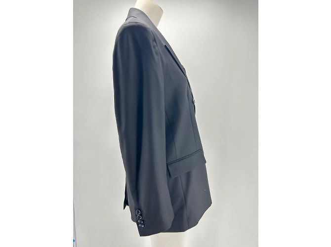 Autre Marque Non Signé / Unsigned jackets T.International S Wool Black - view 4
