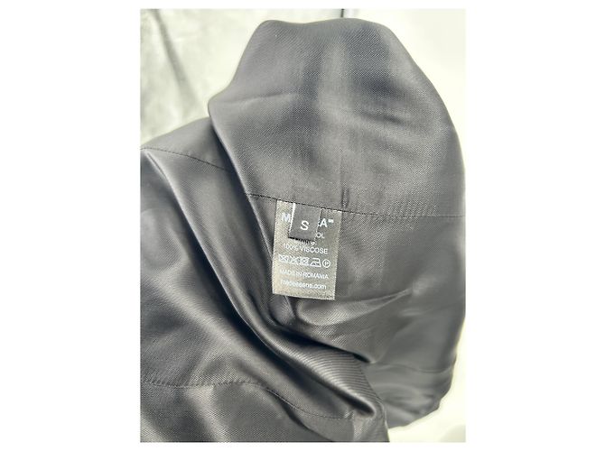 Autre Marque Non Signé / Unsigned jackets T.International S Wool Black - view 7