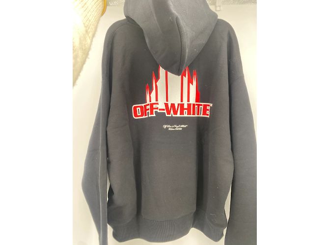 Off White Strickwaren und Sweatshirts Off-White T.International M Baumwolle Schwarz - Ansicht 2