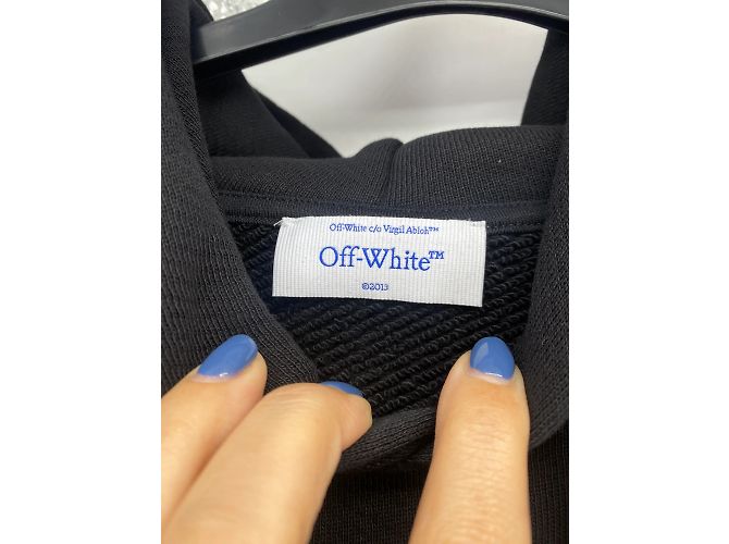 Off White Strickwaren und Sweatshirts Off-White T.International M Baumwolle Schwarz - Ansicht 3