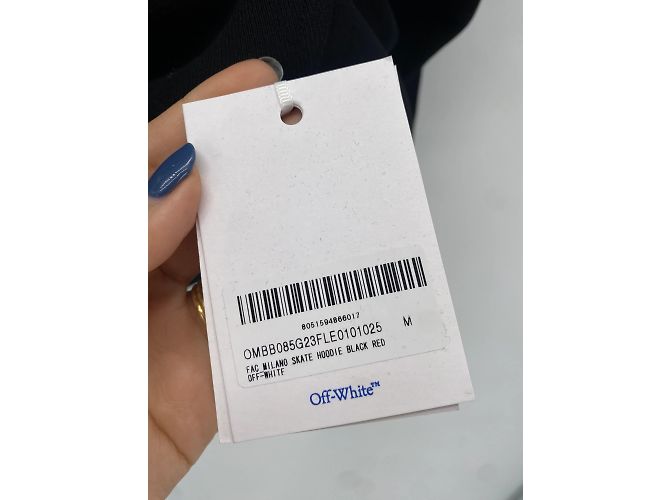 Off White Strickwaren und Sweatshirts Off-White T.International M Baumwolle Schwarz - Ansicht 4