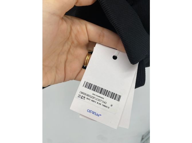 Off White Strickwaren und Sweatshirts Off-White T.International M Baumwolle Schwarz - Ansicht 3