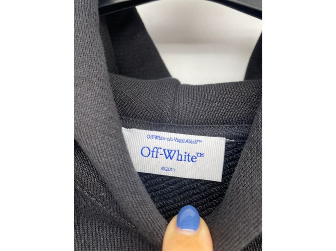 Off White Strickwaren und Sweatshirts Off-White T.International M Baumwolle Schwarz - Ansicht 4