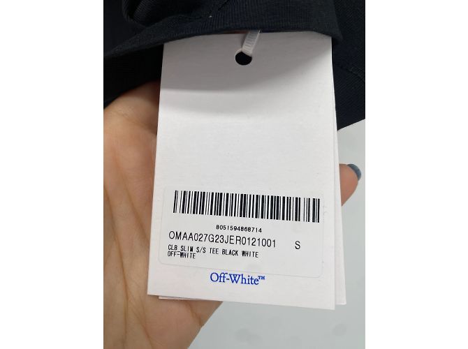 Off White Camisetas Off-White T.International S Algodón Negro - vista 4