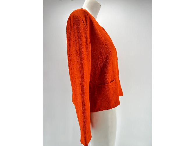 Autre Marque Nynne Jacken T.FR 36 Viskose Orange - Ansicht 4