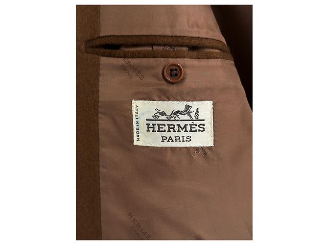 Hermès HERMES VINTAGE KASCHMIRJACKE Braun - Ansicht 3
